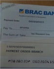 Pay-order for BFVAPEA Membership